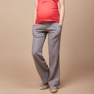 Motherhood Maternity Gray Linen Pants